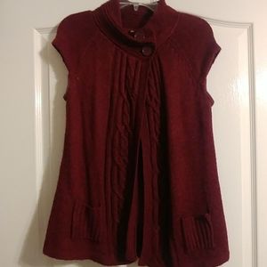 🔴Bogo sale Burgundy short sleeve cardigan